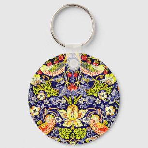 Porte-clés Fraise Thief Oiseaux William Morris