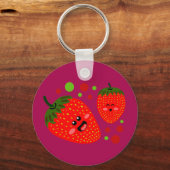 Porte-clés Fraises (Recto)
