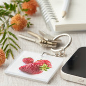 Porte-clés Fraises (Devant Droit)