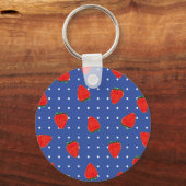 Porte-clés fraises avec points (Recto)