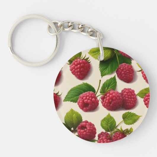 Porte-clés Framboise à feuilles (Devant)