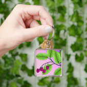 Porte-clés Framboises sur une branche (main)