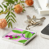 Porte-clés Framboises sur une branche (Côté)