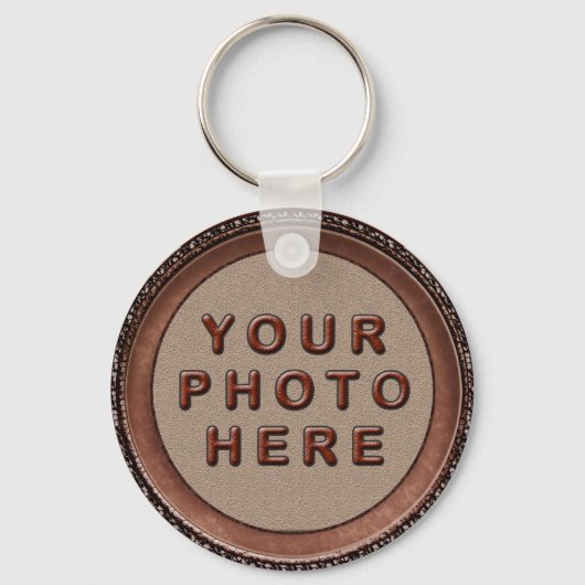 Porte-clés Framed Personalized Photo Keychains for Men (Recto)