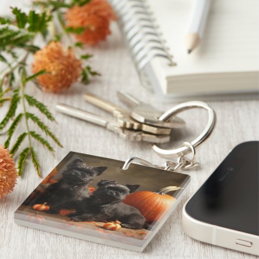 Porte-clés Français Chien Chien Chien Chien Chien Puppy Autom (Devant Droit)