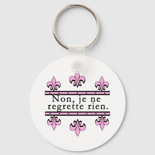 Porte-clés Français No Regrets Produits (Recto)
