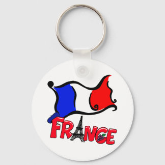 Porte-clés France avec les produits du pavillon