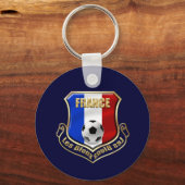 Porte-clés France les Bleus Logo Bouclier Emblem (Recto)