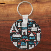 Porte-clés France | Motif de symboles (Recto)