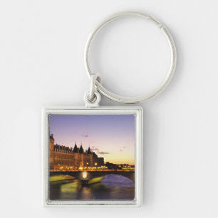 Porte-clés France, Paris, la Seine et la Conciergerie à