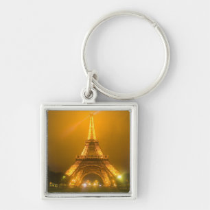 Porte-clés France, Paris. Tour Eiffel illuminée à 3