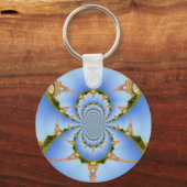 Porte-clés France Paris Tour Eiffel Kaleidoscope Bleu Beau (Recto)