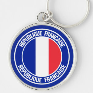 Porte-clés France Round Emblem