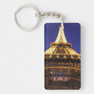 Porte-clés FRANCE, Tour Eiffel de Paris, vue du soir