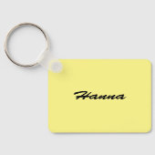 Porte-clés Frangipani jaune (Verso)