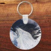 Porte-clés Franz Josef Glacier Vue aérienne, Nouvelle-Zélande (Recto)