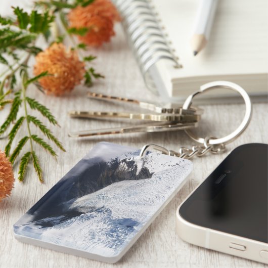 Porte-clés Franz Josef Glacier Vue aérienne, Nouvelle-Zélande (Devant droit)