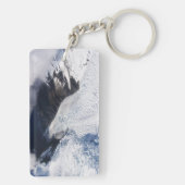 Porte-clés Franz Josef Glacier Vue aérienne, Nouvelle-Zélande (Dos)