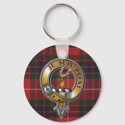Porte-clés Fraser Lovat Tartan & Badge (Recto)