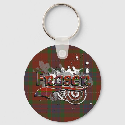 Porte-clés Fraser Tartan Grunge (Recto)