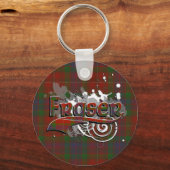 Porte-clés Fraser Tartan Grunge (Recto)