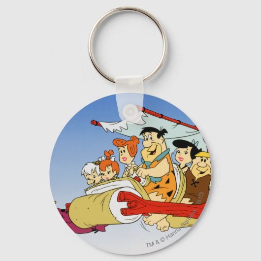 Porte-clés Fred Flintstone Wilma Barney and Betty PEBBLES™ (Recto)