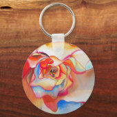 Porte-clés Fred martin begonia aquarelle (Recto)