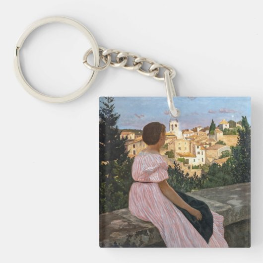 Porte-clés Frederic Bazille - La robe rose (Devant)