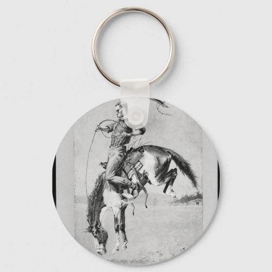 Porte-clés Frederic Remington Bucking Horse Key Chain (Recto)