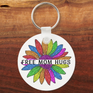 Porte-clés Free Mom Hugs LGBTQIA+ Fierté Support