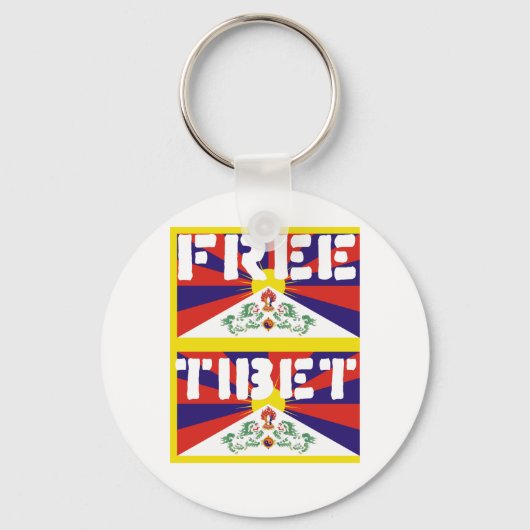 Porte-clés Free Tibet! (Recto)