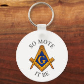 Porte-clés Freemason Carré et Compass Charité Masonic (Recto)