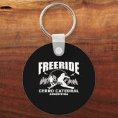 Porte-clés Freeride Ski Cerro Catedral Argentine (Recto)