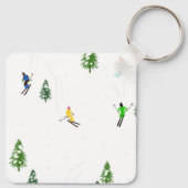 Porte-clés Freeride Skieurs alpins Ski illustration Ski (Dos)