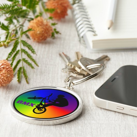 Porte-clés Freestyle BMX Flatland Biker (Côté)