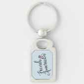 Porte-clés French American Entwin Hearts Keyring (Devant)