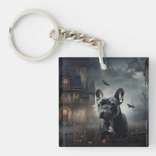 Porte-clés French Bulldog Halloween Épouvantable