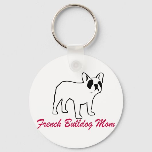 Porte-clés French Bulldog Maman (Recto)