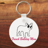 Porte-clés French Bulldog Maman (Recto)