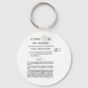 Porte-clés French Civil Code Keychain.