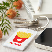 Porte-clés French Fry Love (Devant droit)
