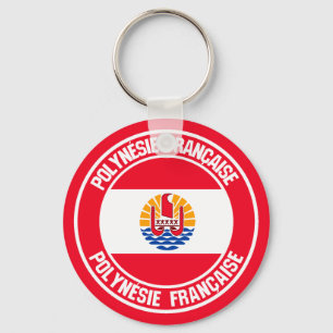 Porte-clés French Polynesia Round Emblem