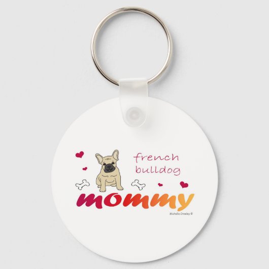 Porte-clés FrenchBulldogFawnMommy (Recto)