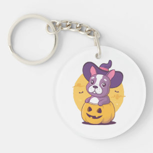 Porte-clés Frenchie Halloween