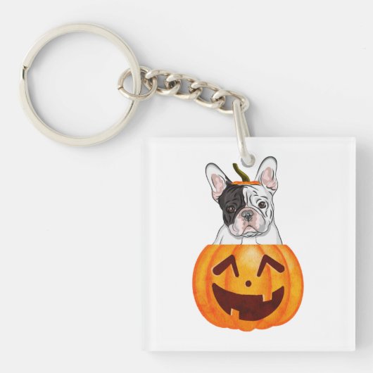 Porte-clés Frenchie Halloween (Devant)
