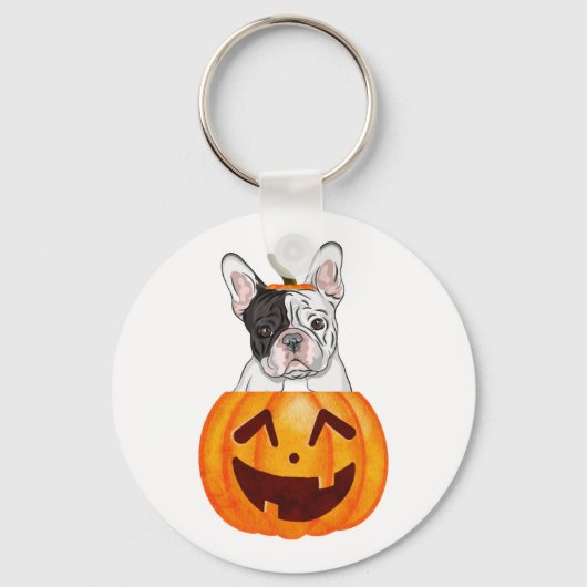 Porte-clés Frenchie Halloween (Recto)