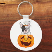 Porte-clés Frenchie Halloween (Recto)