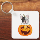 Porte-clés Frenchie Halloween (Recto)