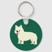 Porte-clés Frenchie Lover Green (Verso)