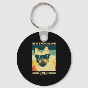 Porte-clés Frenchie Papa Design Hommes Père Français Bulldog 